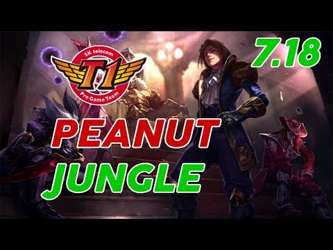 SKT T1 Peanut Ezreal Jungle Patch 7.18 Pro Replay