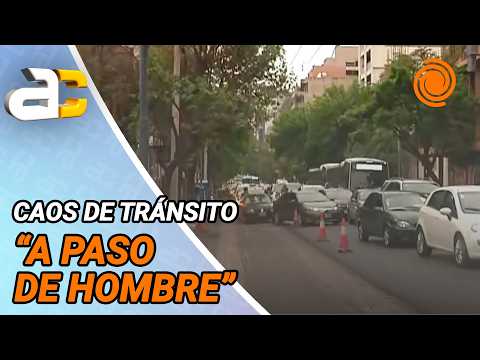 BOCINAZOS Y CAOS: obras de repavimentación complicaron el tránsito en avenida Vélez Sarsfield