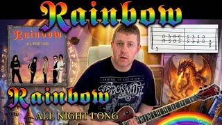 Ritchie Blackmore's Rainbow - All Night Long - Guitar Tutorial Lesson
