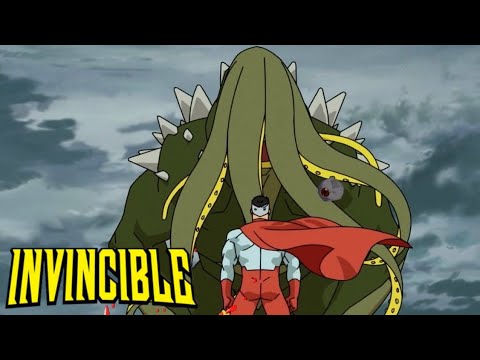 Invincible saved Omni Man from Kaiju | Invincible Season 1 Episode 7