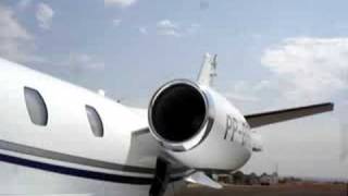 preview picture of video 'FUNCIONAMENTO TURBINA AEROPORTO JATAI GO CESSNA CITATION X'