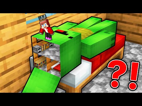 JJ Found a Secret Base Inside Mikey in Minecraft (Maizen)