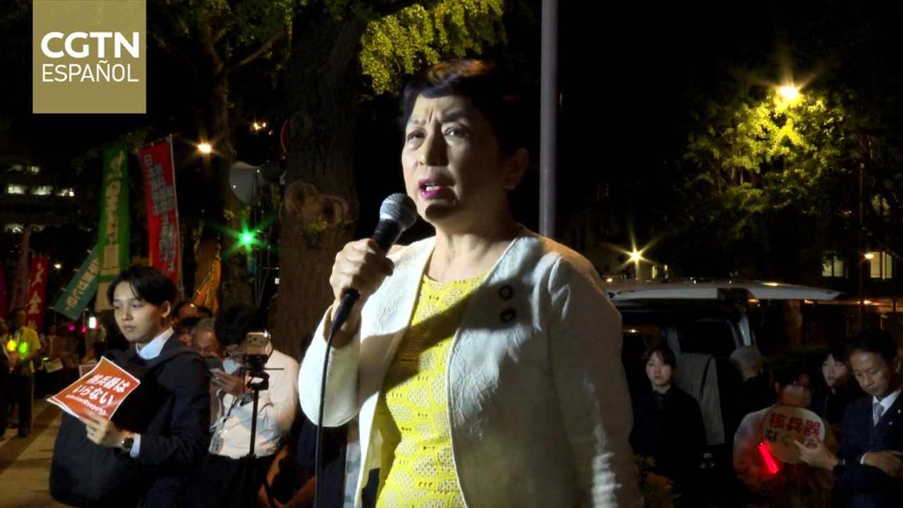 Supervivientes de bomba atómica protestan contra la modificación de Tres Principios Antinucleares