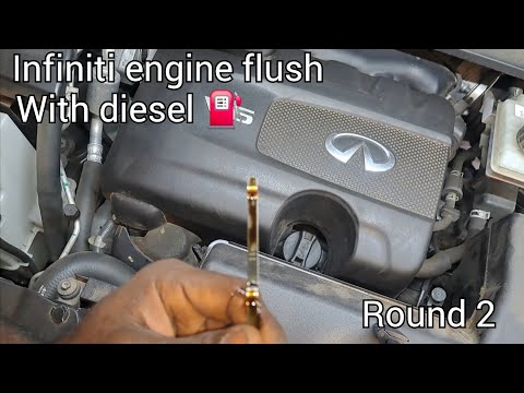 2nd engine flush with diesel