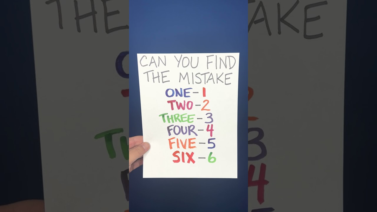 Can you find the mistake 🤔