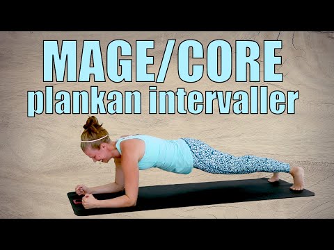PLANKAN I INTERVALLER - totalt 3 min magträning för att bygga upp styrka och uthållighet