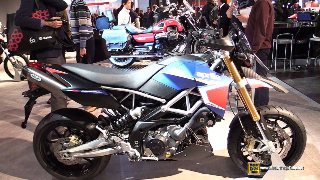 2015 Aprilia Dorsoduro 750 - Walkaround - 2014 EICMA Milan Motorcycle Exhibition