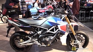 2015 Aprilia Dorsoduro 750 - Walkaround - 2014 EICMA Milan Motorcycle Exhibition
