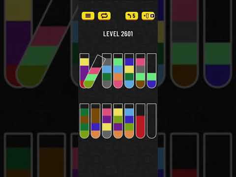 Water sort puzzle level 2601