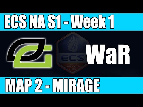 OpTic Gaming vs Wihout a Roof | Map 2 (Mirgage) | Week 1 ECS NA Season 1 2016 CS:GO