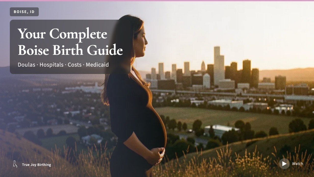 Boise ID Doula & Birth Plan Guide: Costs, Hospitals & Medicaid (First-Time Mom) — press play to watch