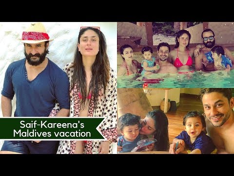Kareena, Taimur and Saif Ali Khan's beach vacay in the Maldives is all things fun