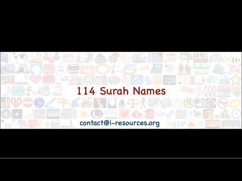114 Surah Names