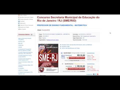 Apostila PROFESSOR ENSINO FUNDAMENTAL  MATEMÁTICA - Concurso Secret Municipal Educação Rio Janeiro