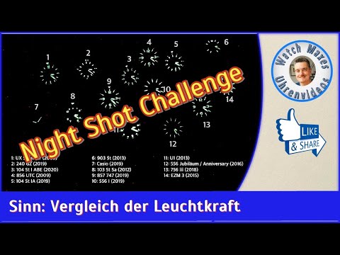 Leuchtkraft von Uhren - Die Night Shot Challenge: 13 x Sinn und 1 x Casio