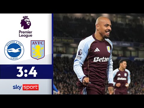Ex-Dortmund-Star entscheidet Spektakel! | Brighton & Hove Albion - Aston Villa | Highlights - EPL