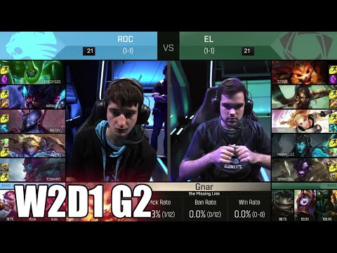 ROCCAT vs Elements | Week 2 Day 1 S6 EU LCS Spring 2016 | ROC vs EL G1 W2D1