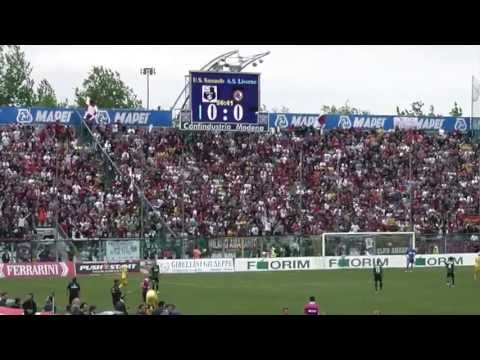 Curva Amaranto Livorno in Sassuolo-Livorno Stadio Braglia Modena (18-5-2013)