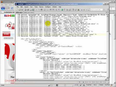 DotNetNuke Tutorial, Exploring the Text Skin Object - Video #111