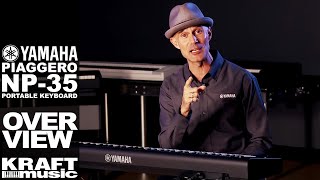 Video thumbnail for Yamaha Piaggero NP-35 Portable Keyboard - Overview with Gabriel Aldort by Kraft Music