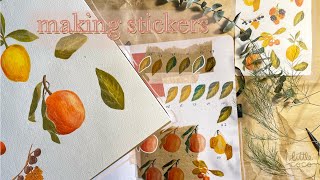 Turning my gouache paintings into stickers with Procreate, Photoshop, and Cricut