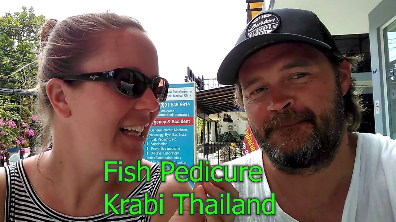 Fish pedicure in Krabi Thailand