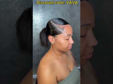 🍀Barbie Ponytail Sleeking + Swoop Tutorial | ELFIN HAIR #transformation #extension #viral