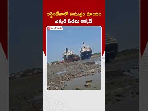 మాయ‌మైన స‌ముద్రం..! | Argentina Sea Water Dry | #shorts #argentinasea #viralvideo #naturemystery