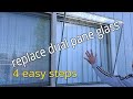 How to replace dual pane / double pane window glass in 4 easy steps !