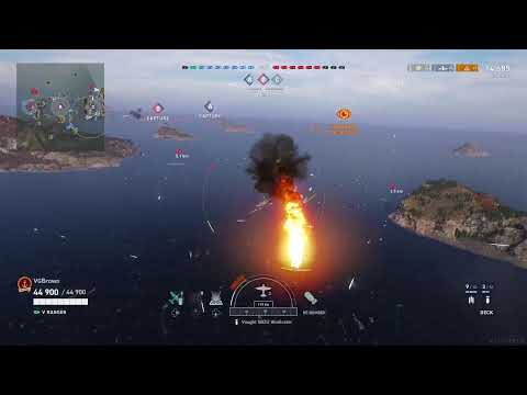 Aircraft carrier World of Warships legends with Vgbrown