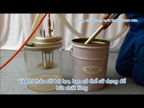 【New moving image】Máy hút bụi kiểu thùng (Dạng khí nén) APPQO550-i 【AQUASYSTEM CO.,LTD】Made in Japan