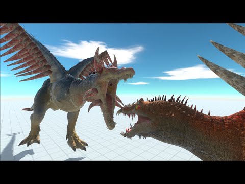 APEXSPINOSAURUS VS WORKSHOP UNITS EPIC BATTLES - ANIMAL REVOLT BATTLE SIMULATOR