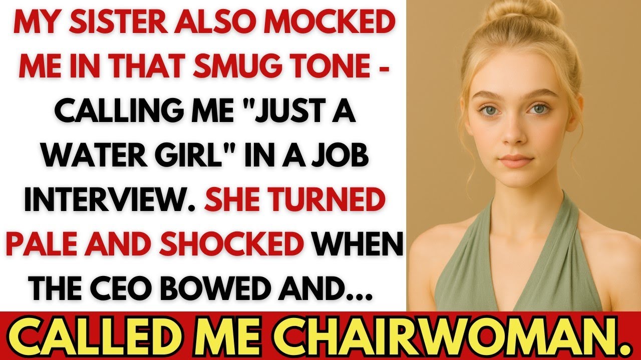 My Sister Humiliated Me At My Job Interview, Until The CEO Bowed And Called Me Chairwoman.
