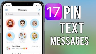 How To Pin Text Messages On iOS 17 - iPhones 15/14/13/12/11/X || Pin Conversation in iMessage iPhone