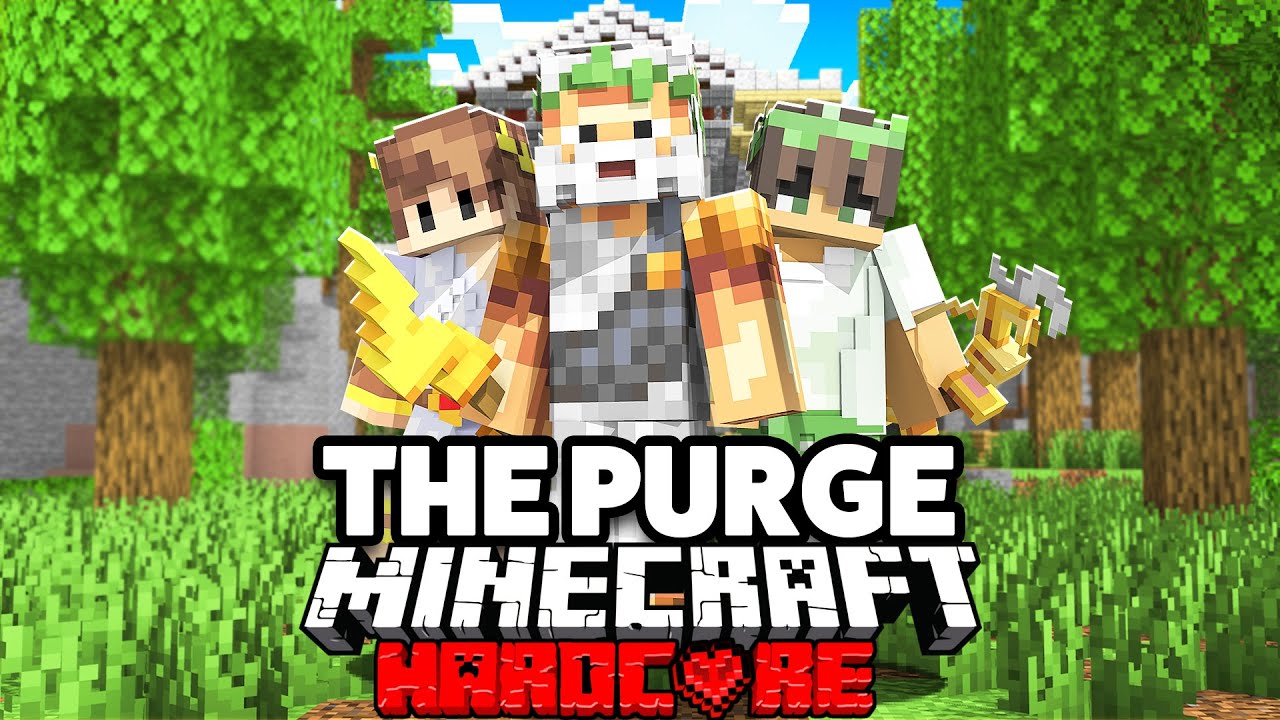 100 Players Simulate a Mythical Purge in Minecraft...