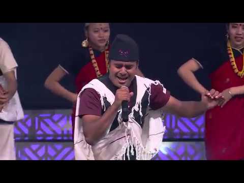 CD Bijaya Adhikari "Maili Shora Barse & Mukhai Tito" - Live Show - The Voice of Nepal 2018