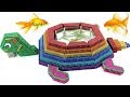 DIY - Build Awesome Turtle Model Aquarium Fish Pond With Magnetic Balls - Amazing Magnet Balls