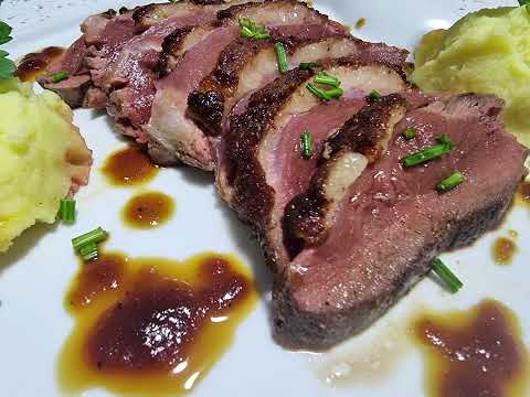 magret de pato🦆 #con salsa de soja y  manzana #🍎