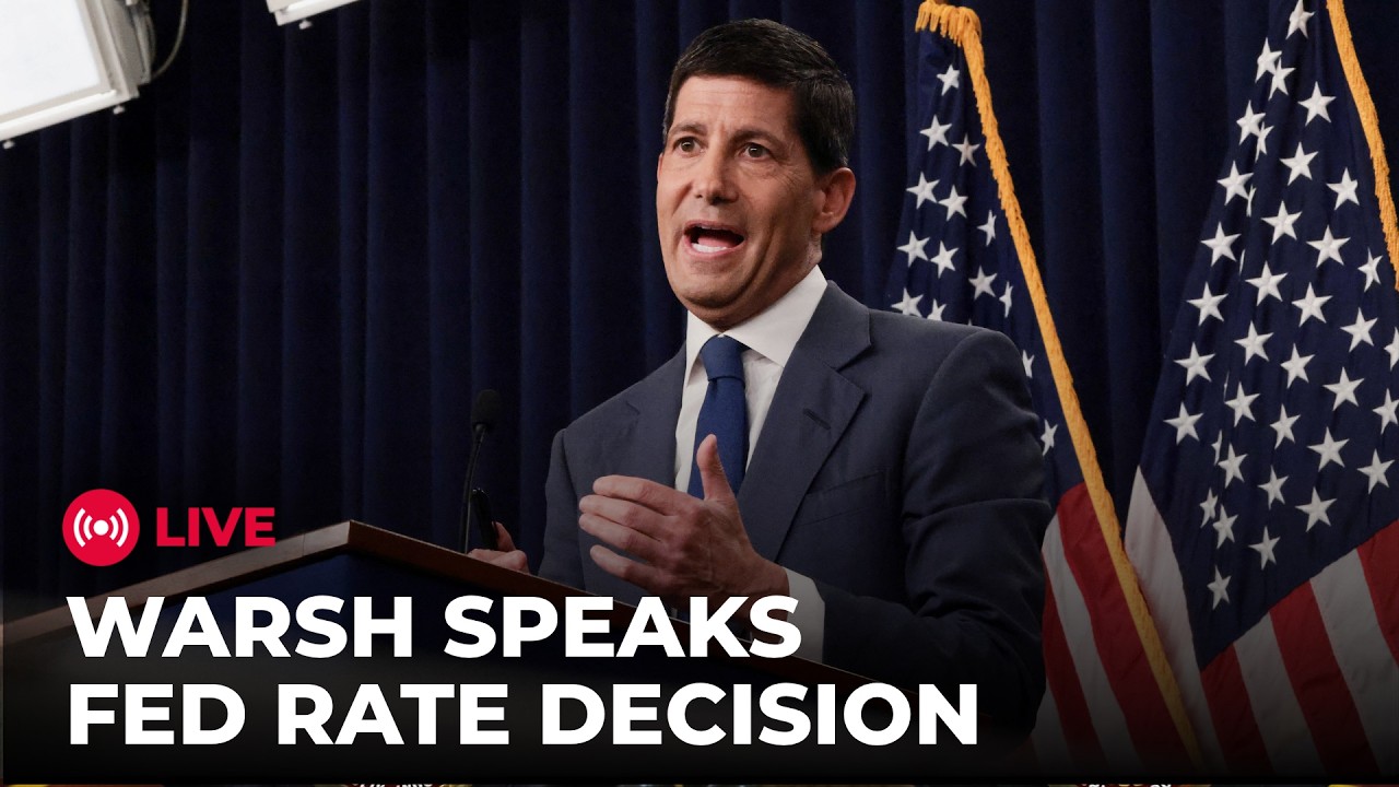 LIVE: Fed Chair Kevin Warsh Speaks After U.S. Interest Rate Decision