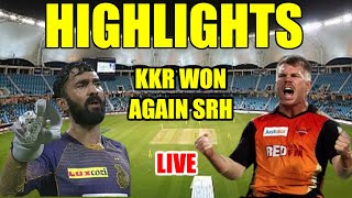 IPL 2020 LIVE HIGHLIGHTS, KKR vs SRH Match: Dream 11 Team SRH vs KKR, 8th Match - KKR Won Again SRH