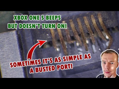Xbox One S Beeps But Doesn't Turn On... Sometimes It's As Simple As A Busted Port!