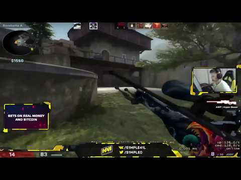 CS:GO - s1mple plays FPL on Cobblestone 03.10.2017.