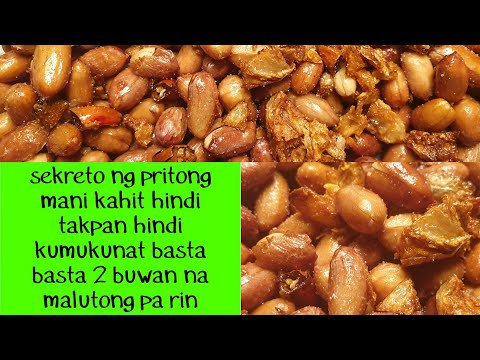 Pritong MANI  2 BUWAN na MALUTONG  pa rin