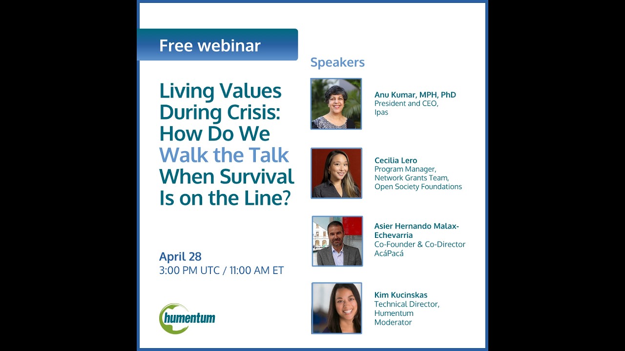 Living Values During Crisis: How Do We Walk the Talk When Survival Is on the Line?