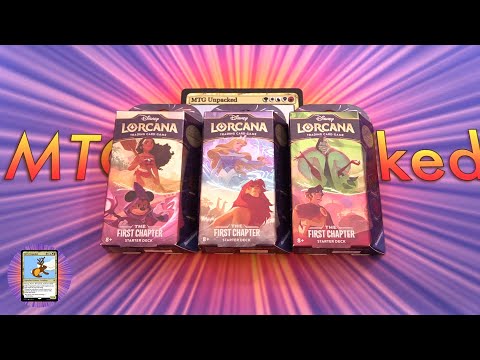 NEW TCG! Disney Lorcana The First Chapter Starter Decks Opening