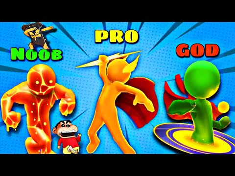 SHINCHAN and CHOP MAKING HEROES LIKE AVENGERS !| Noob vs Pro vs Hacker In HEROES INC| IamBolt Gaming