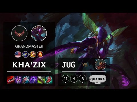 Kha'Zix Jungle vs Graves - NA Grandmaster Patch 12.4