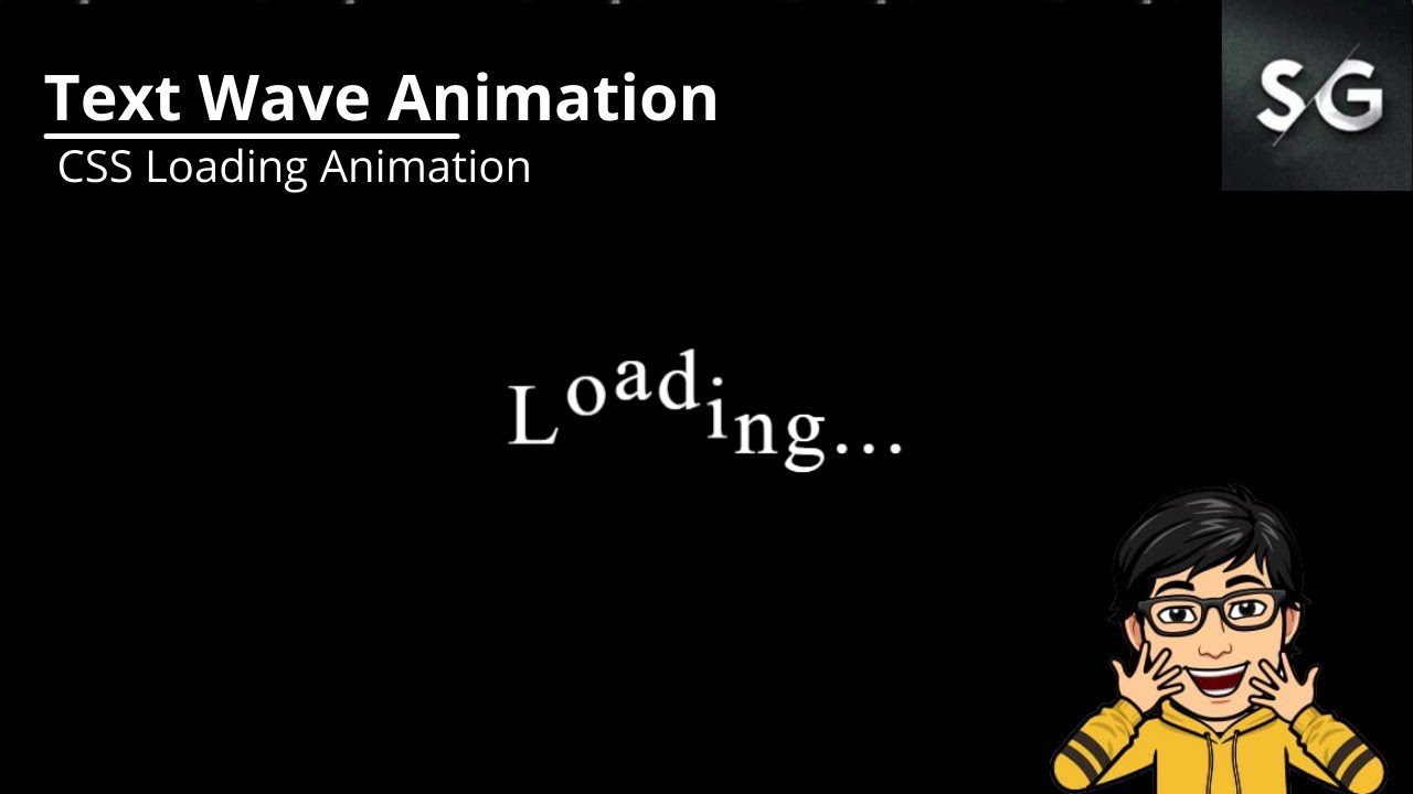 Text Wave Animation || HTML & CSS Animations || CSS Loading Animation #1