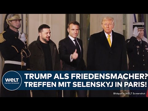 DONALD TRUMP FORDERT WAFFENRUHE: Trump und Selenskyj sprechen in Paris über Frieden in der Ukraine!