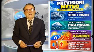 Previsioni meteo fino 2 novembre